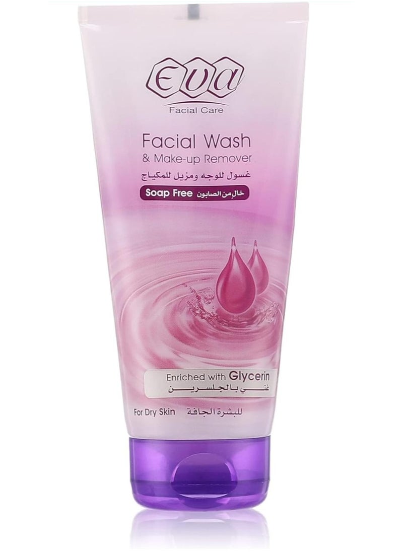 Eva Eva Yogurt & Cucumber Face Cream for Oily Skin, 170g + Eva Skin Cleansing & Makeup Removal Wipes (25 Wipes) + Eva Glycerin Face Wash & Makeup Remover for Dry Skin 150ml  - Image 5