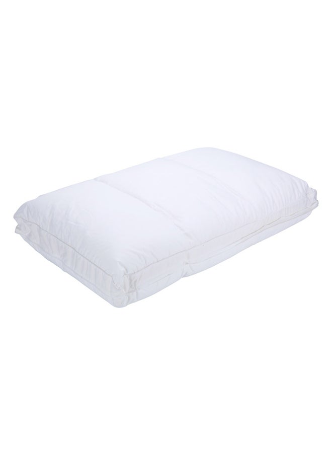 AL SANIDI Medical pillow with memory foam filling, Triple Layer Pillow, White, Size 43*68 Cm  - Image 2