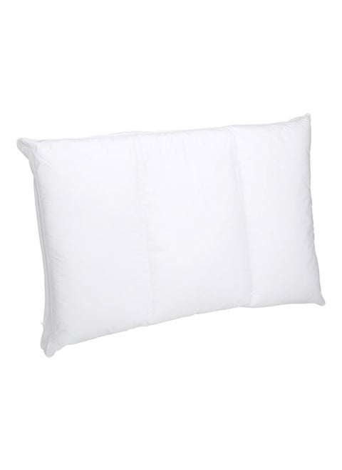 Medical pillow with memory foam filling, Triple Layer Pillow, White, Size 43*68 Cm