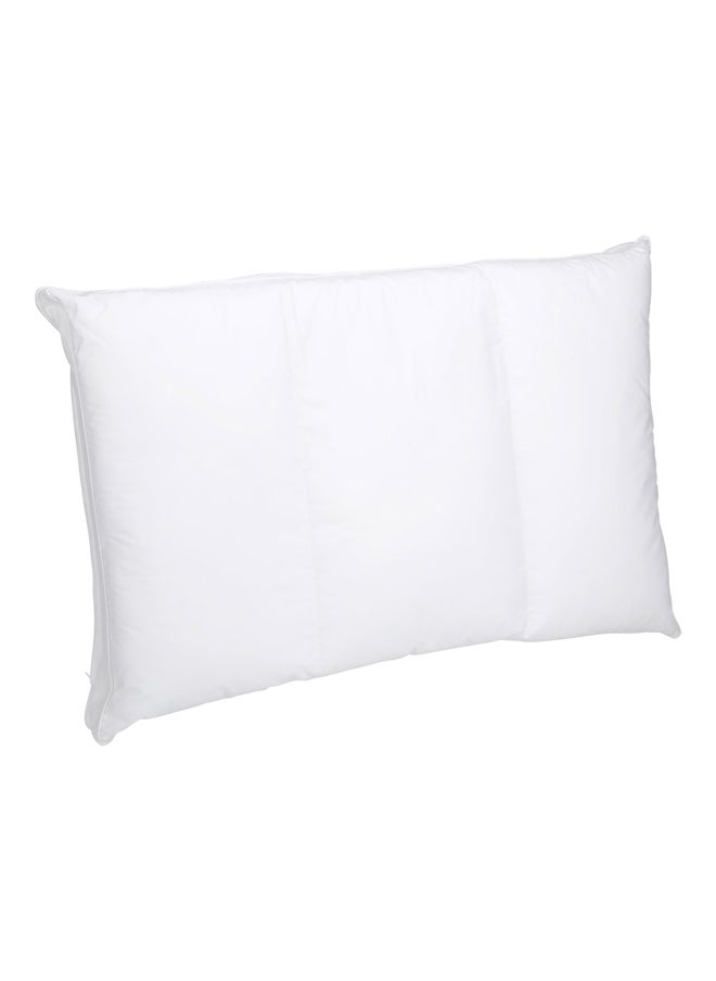 AL SANIDI Medical pillow with memory foam filling, Triple Layer Pillow, White, Size 43*68 Cm  - Image 1