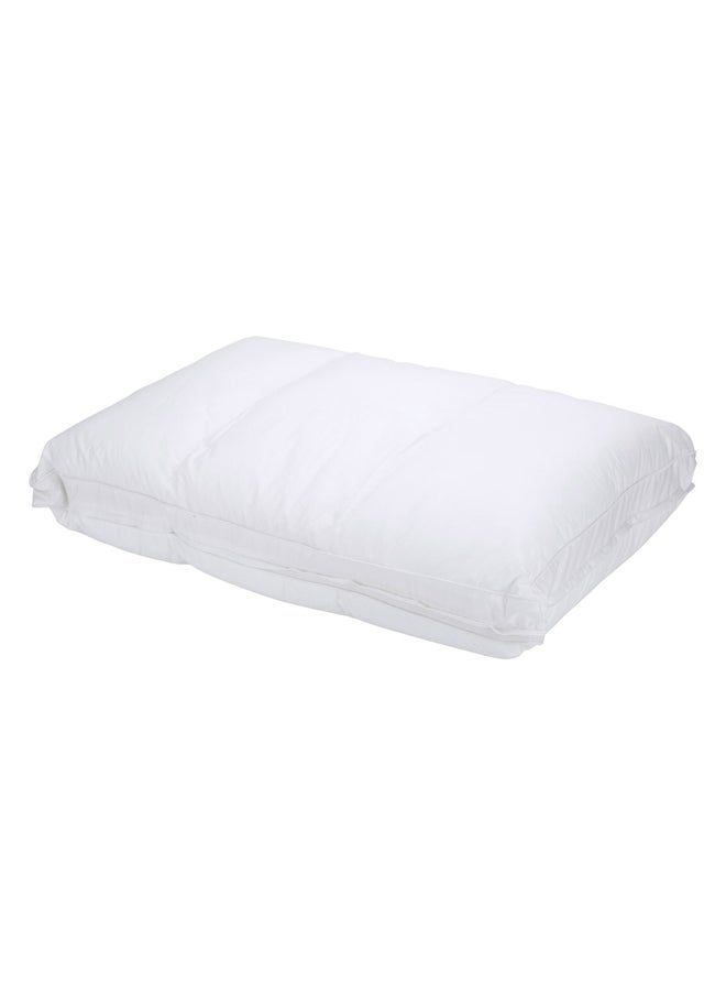 AL SANIDI Medical pillow with memory foam filling, Triple Layer Pillow, White, Size 43*68 Cm  - Image 4