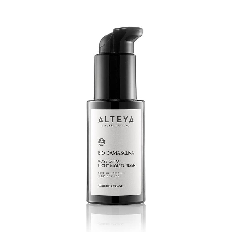 Alteya Organics Night Moisturizer Certified Organic Skin Care 1.7 Fl Oz/50 mL Bio Damascena Award-Winning Face Cream With Organic Bulgarian Rose Oil Hydrating, Toning and Rejuvenating - Image 1