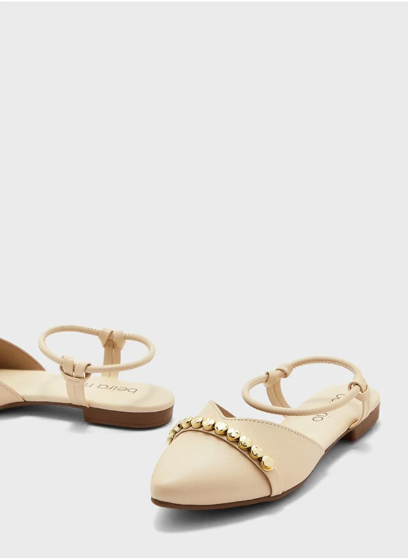 Beira Rio Ankle Strap Low Heel Pumps