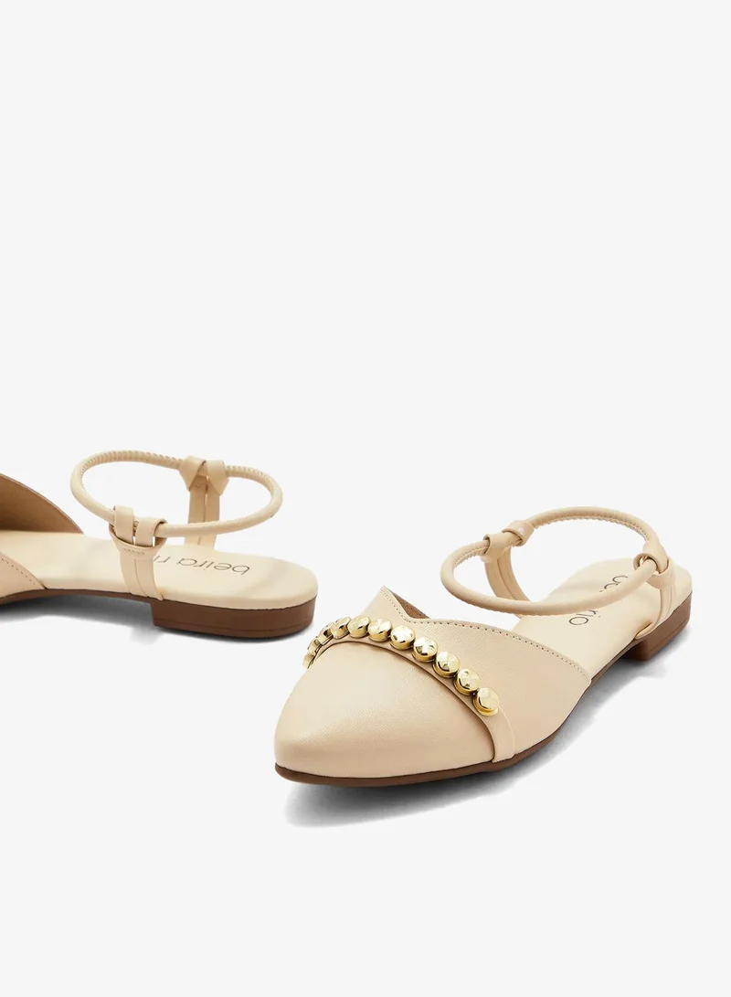 Beira Rio Cream Low Heels Pump for Women – Elegant Office Heel Shoes & Classic Pumps for Girls for Women | Best Price UAE