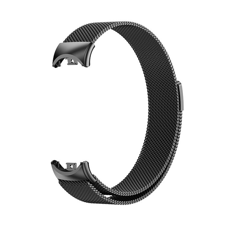 erorex For Xiaomi Smart Band 10 / 10 Nfc / 9 / 9 Nfc Milan Magnetic Stainless Steel Watch Band(Black) - Image 2