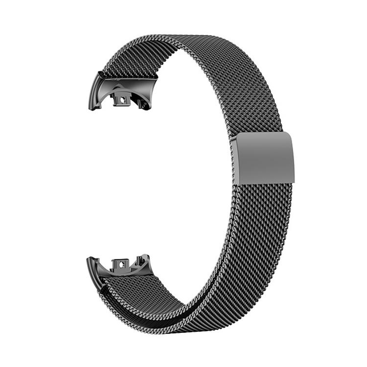 erorex For Xiaomi Smart Band 10 / 10 Nfc / 9 / 9 Nfc Milan Magnetic Stainless Steel Watch Band(Black) - Image 3