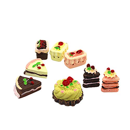 SXFSE Dollhouse Decoration Accessories112 Scale Miniature Dollhouse Accessories Decoration Mini Cake Food Toy - Image 1