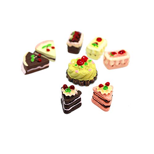 SXFSE Dollhouse Decoration Accessories112 Scale Miniature Dollhouse Accessories Decoration Mini Cake Food Toy - Image 5