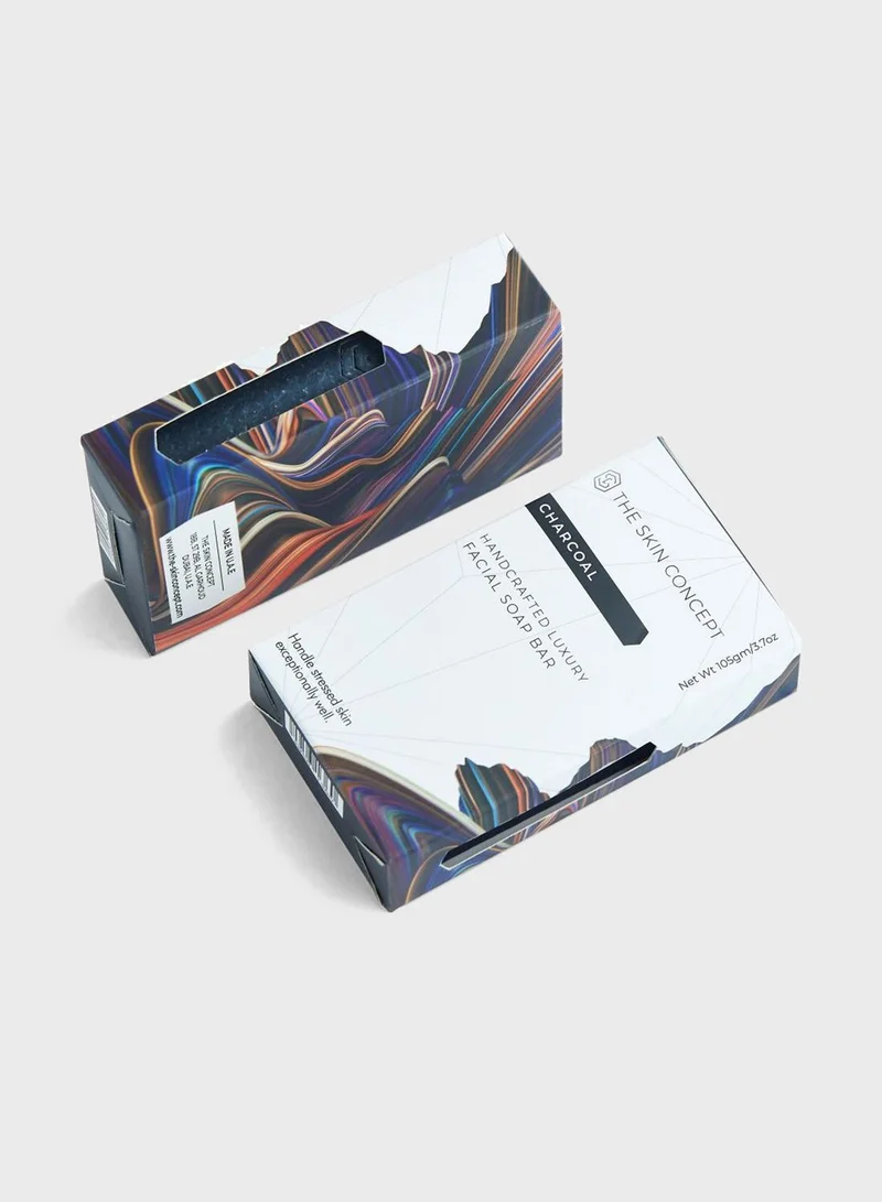THE SKIN CONCEPT Handmade  Facial Soap Bar - Charcoal & Tea Tree Oil