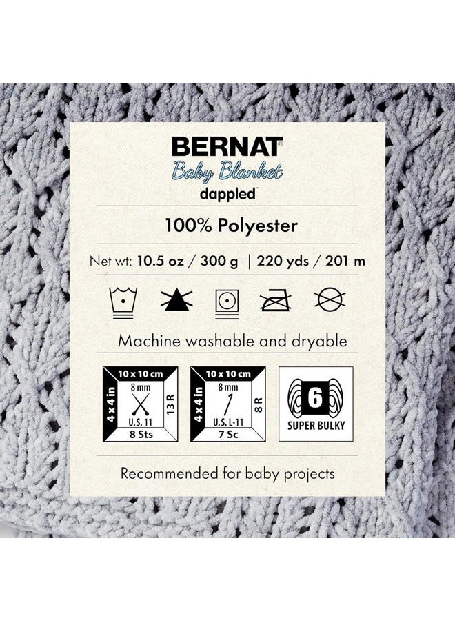 Bernat Baby Blanket Dappled Rosie Yarn - 2 Pack of 300g/10.6 oz - 100% Polyester - #6 Super Bulky - 220 Yards - Knitting/Crochet - Image 2