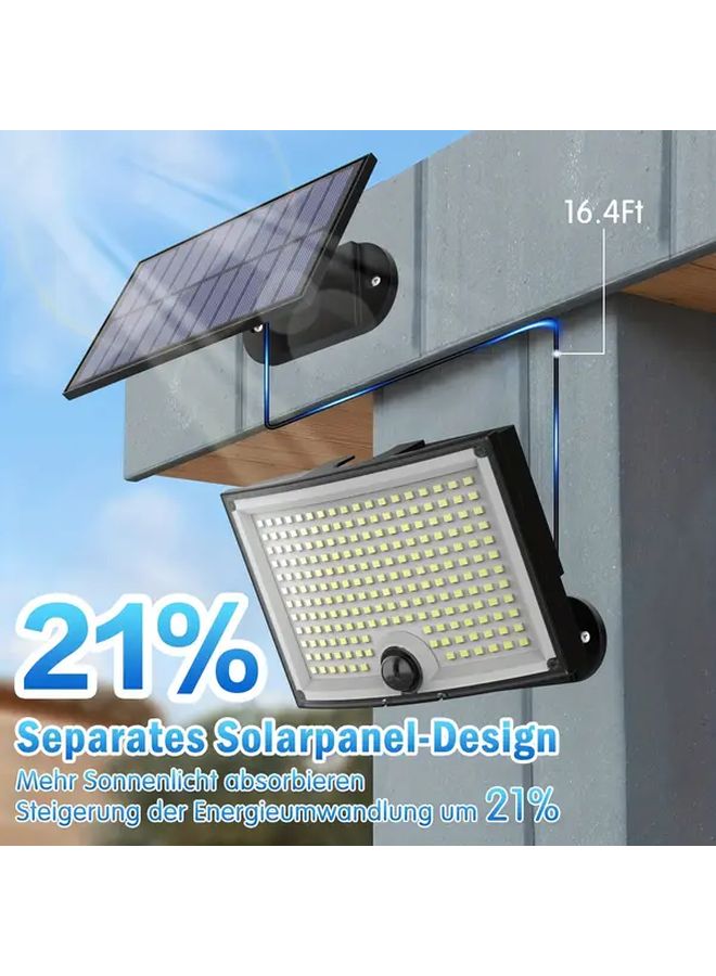 1Pack Cool White Solar Security Light Motion Sensor 3 Modes 196 Inch Cable IP65 - Image 3