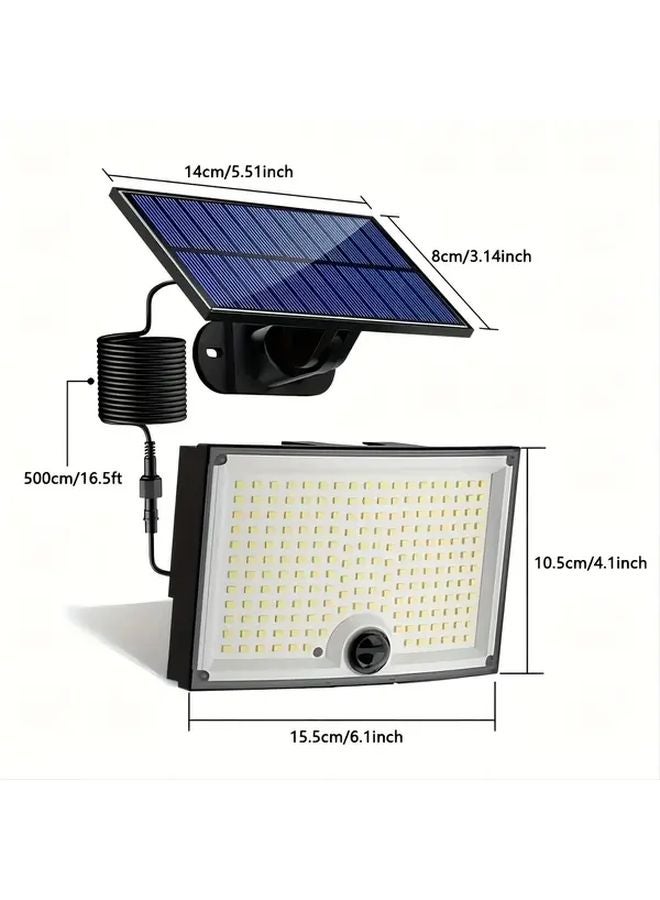 1Pack Cool White Solar Security Light Motion Sensor 3 Modes 196 Inch Cable IP65 - Image 4