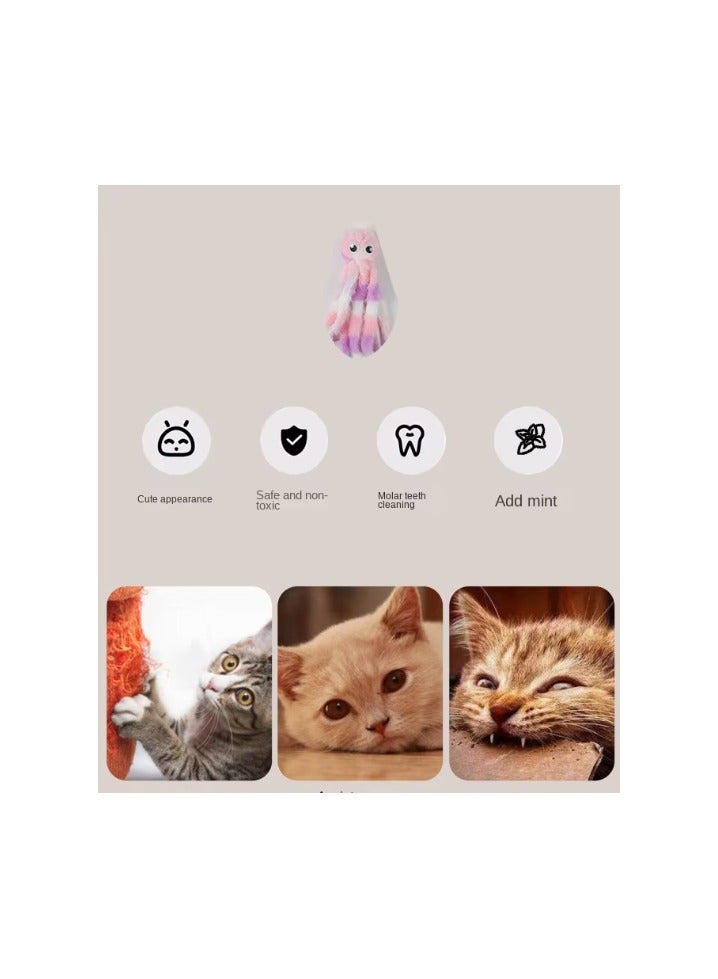 Catnip Toys for Cats, Interactive Plush Chew Toy, Soft and Durable Catnip Toy for Kittens, Soft Pet Toy (Octopus)