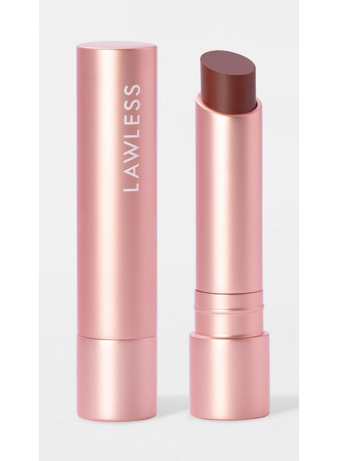 LAWLESS Forget The Filler Lip Plumping Line Smoothing Tinted Balm Amaretto Brown 0.09 Ounce - Image 2
