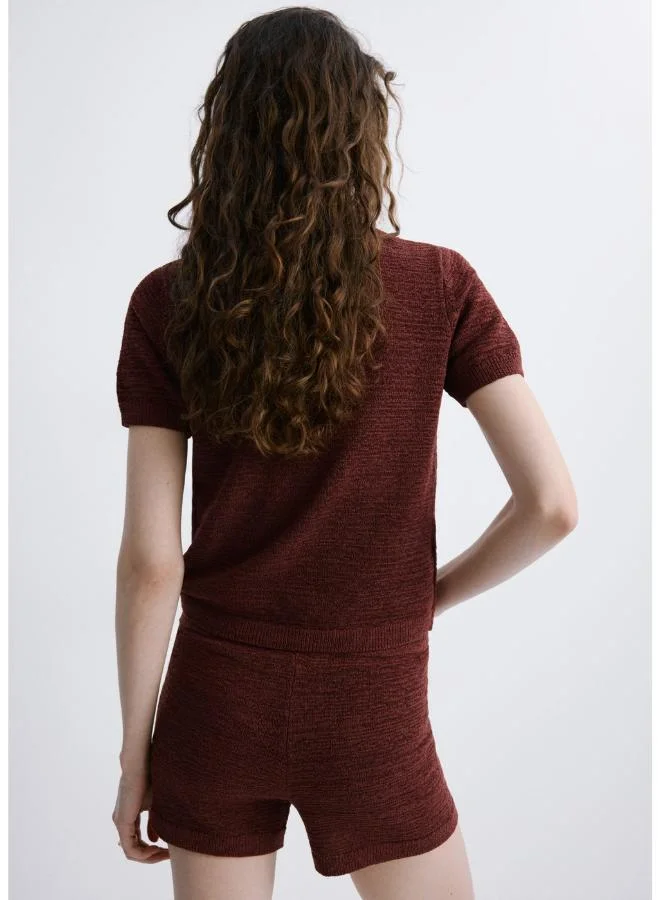 مانجو Short-sleeved knitted sweater