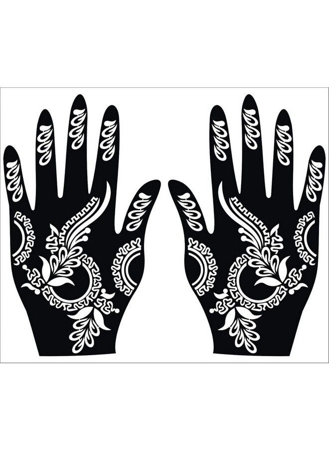 ivana's - Heena Mehandi Tatto Stencil Set For ; Hand ; Body ; Fingure ; Face ; Heena Art Temporary Tatto For Kids Girls & Women Design Niv315 - Image 1
