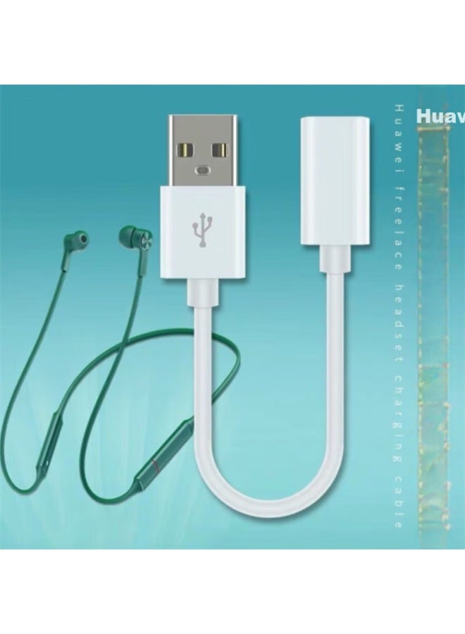 Trendsetter Compatible With Huawei Bluetooth Earphone Charging Cable, Freelace Pro 2, Honor Xsport Pro Am66 Original Usb To Type-c Female Cable, 25 CM
