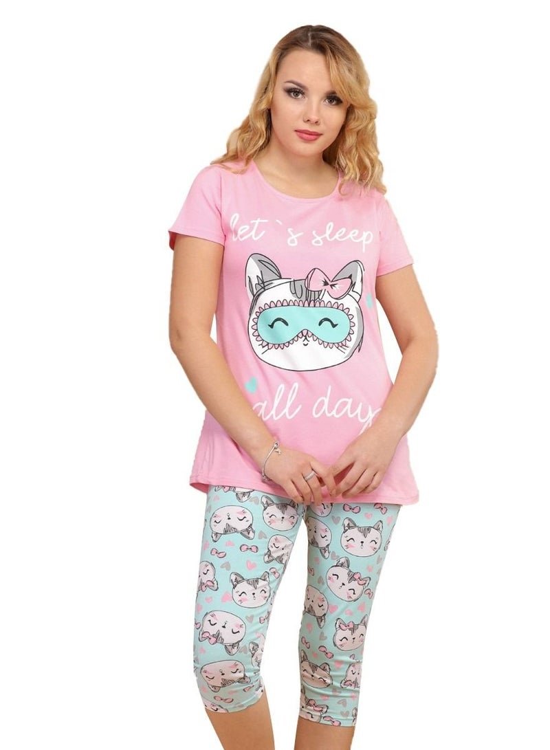 Women's cotton Bermuda pajama