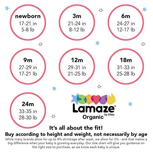 Lamaze Organic Baby Boys Baby/Toddler Girl, Boy, Unisex Shorts, Gray, 3 Months US - Image 4