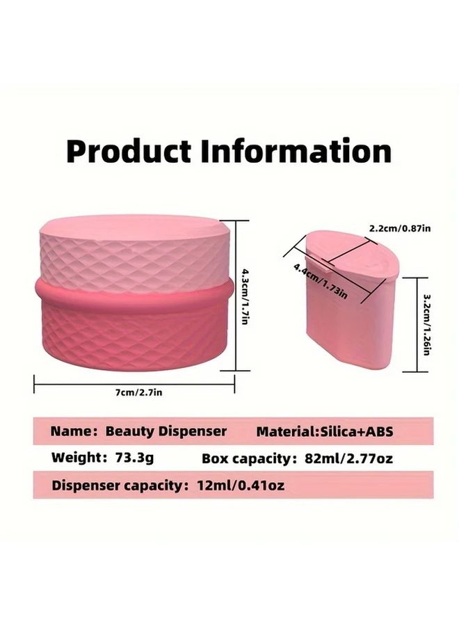 Silicone Travel Dispenser Cosmetic Container With Purple Squeeze Lid Multi Compartment For Eye Cream Serum And Oil Leak Proof Shampoo Bottle Portable On The Go Skincare Travel Accessory - Image 4