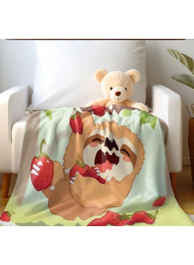 general Children's or student cartoon flannel thin blanket (warm and comfortable, suitable for sleep, games) 100cm*150cm - 56 - Image 1