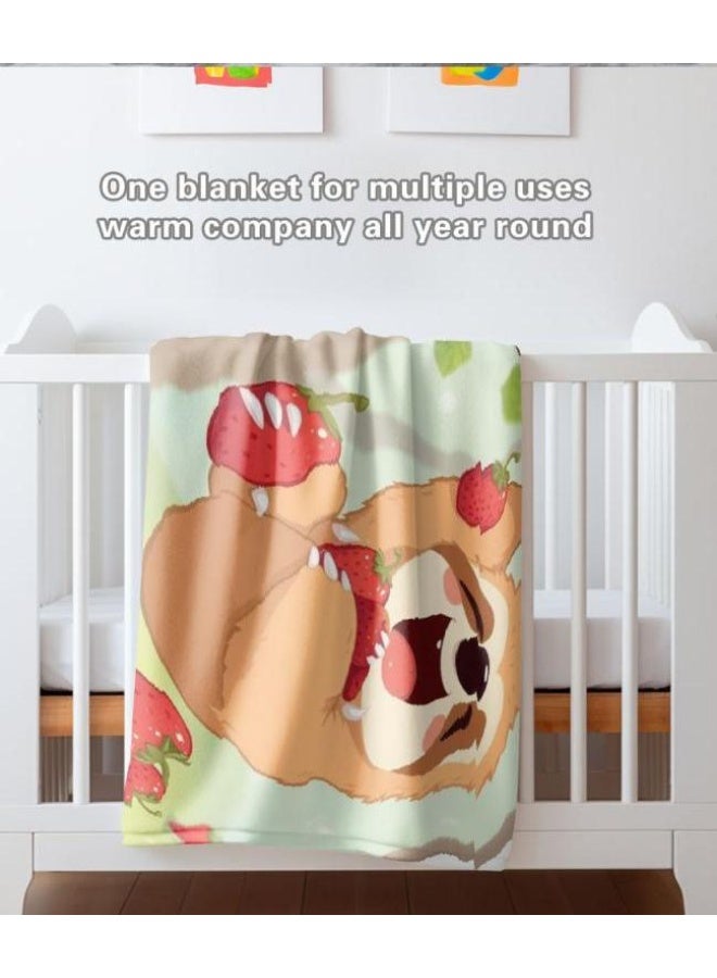 general Children's or student cartoon flannel thin blanket (warm and comfortable, suitable for sleep, games) 100cm*150cm - 56 - Image 5