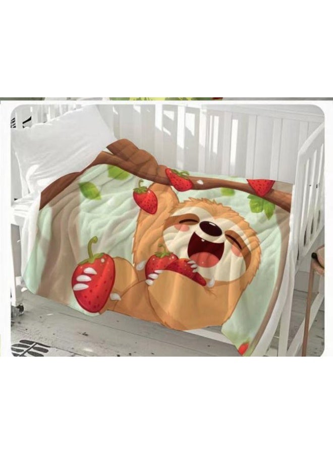 general Children's or student cartoon flannel thin blanket (warm and comfortable, suitable for sleep, games) 100cm*150cm - 56 - Image 3