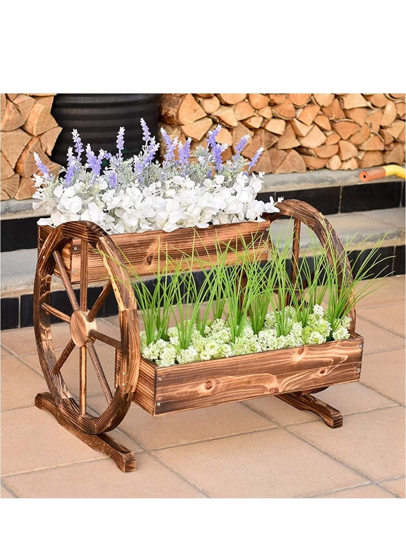 Wooden Flower Pot With Two Basket Garden Decoration Flower Container With Two Wheels - pzsku/ZDBA349FB9FE02C099CE6Z/45/_/1692624103/1a0e7e7d-9c49-48ab-8afd-95f75a18492c