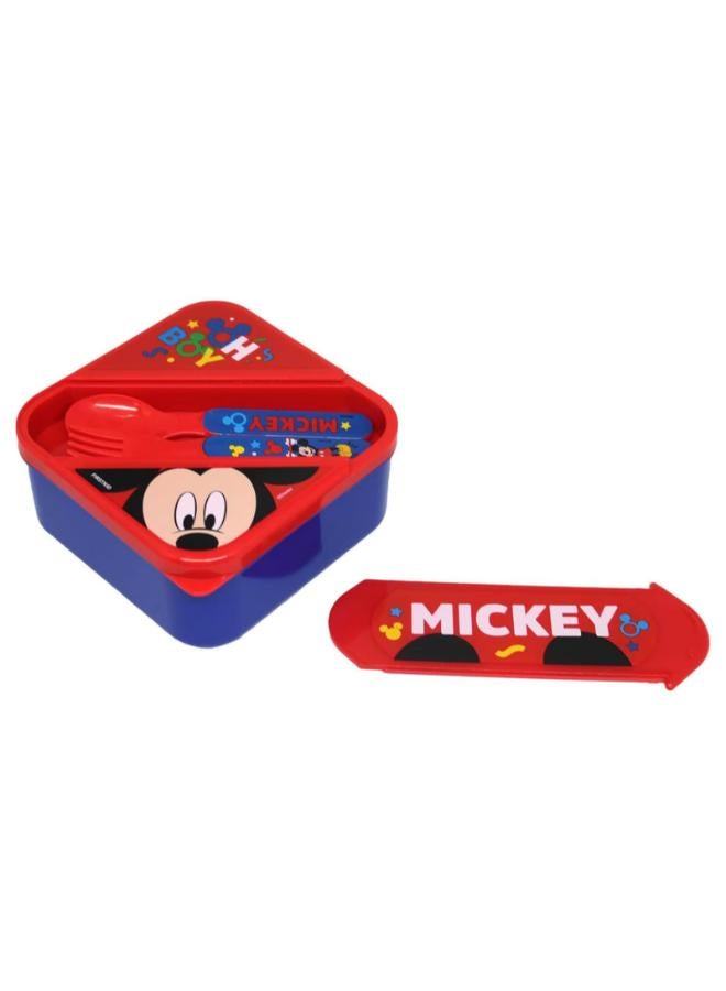 Mickey Lunch Box with Cutlery - Image 2