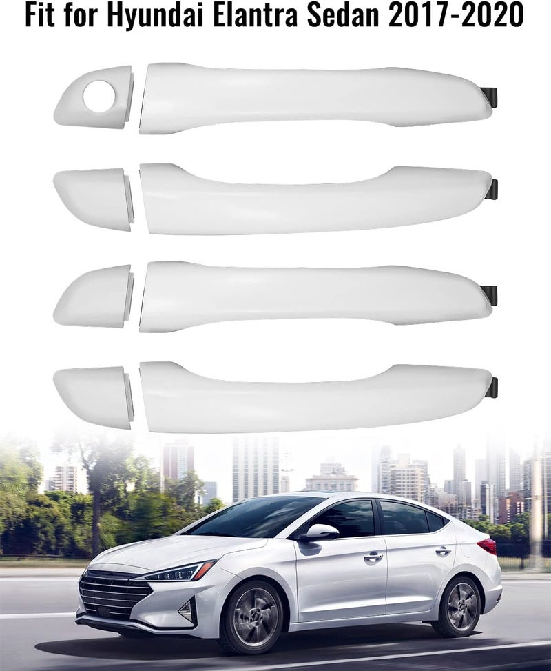 PNYZIK 4 PCS Exterior Door Handle Set for Hyundai Elantra 2017-2020 - Image 2