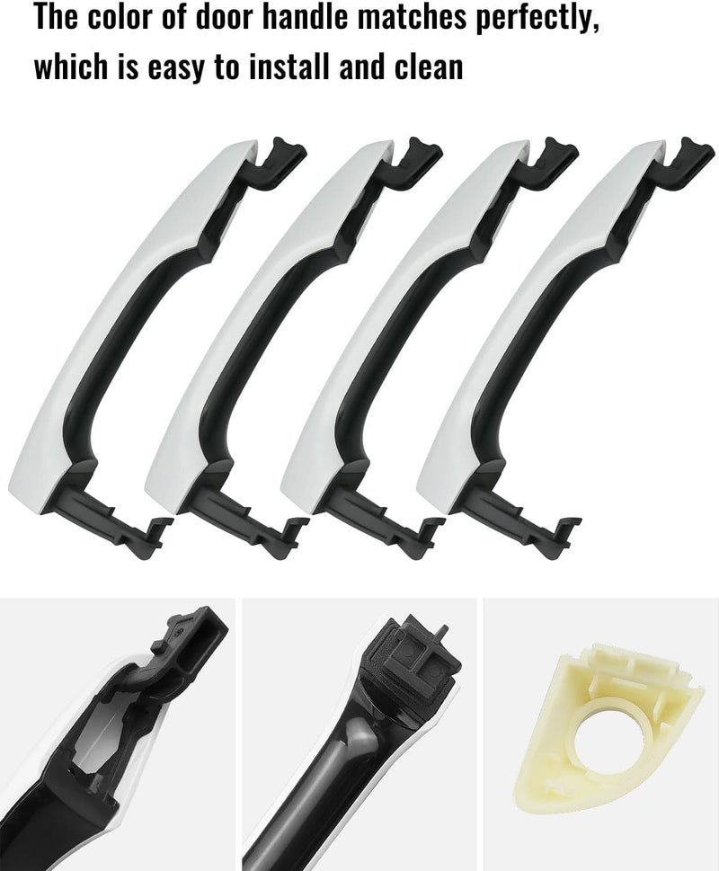 PNYZIK 4 PCS Exterior Door Handle Set for Hyundai Elantra 2017-2020 - Image 4