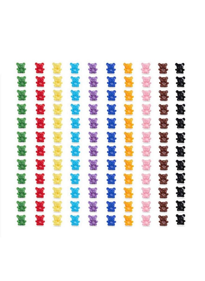 sansheng - 200 Pcs Mini Baby Bear Counters,Plastic Bears,Small Counting Classification Bear Counter Children Education Learning Number Color Recognition Toy,10 Colors（0.55 X 0.62 In） - Image 1