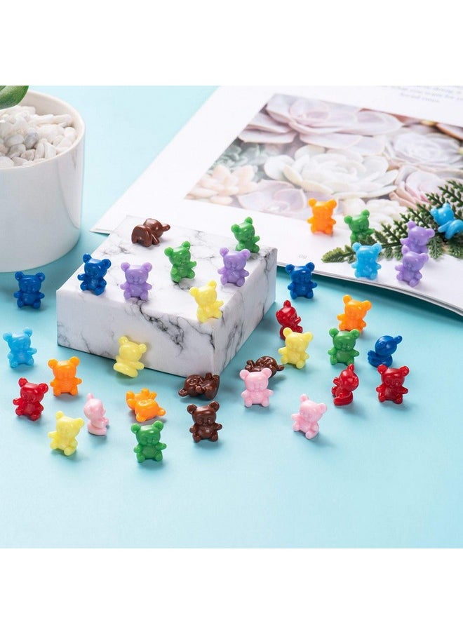 sansheng - 200 Pcs Mini Baby Bear Counters,Plastic Bears,Small Counting Classification Bear Counter Children Education Learning Number Color Recognition Toy,10 Colors（0.55 X 0.62 In） - Image 1