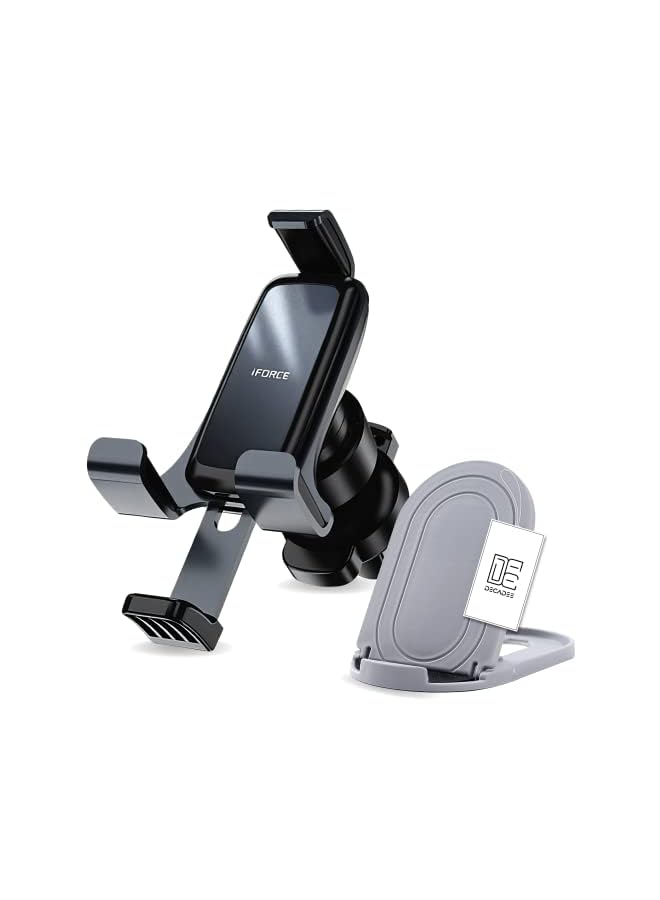 PROMASS Car Phone Holder, Upgraded Air Vent Clip Car Phone Holder Mount, Super Stable & Easy, Fit for All iPhone and Android Phones (Black 70-110mm)  - Image 4