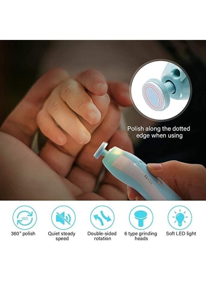 Baby Electric Nail File Drill for Baby No Sharp Claws Hurt, Nail Care Professional Manicure Pedicure System for Beauty Nail Art, 6 in 1 Safety Cutter Trimmer Clipper for Toes and Fingers - pzsku/ZDBA387E5CF8AB6270629Z/45/_/1720066973/8f834a24-7ba6-41c3-ac39-47dbf8dbfeda