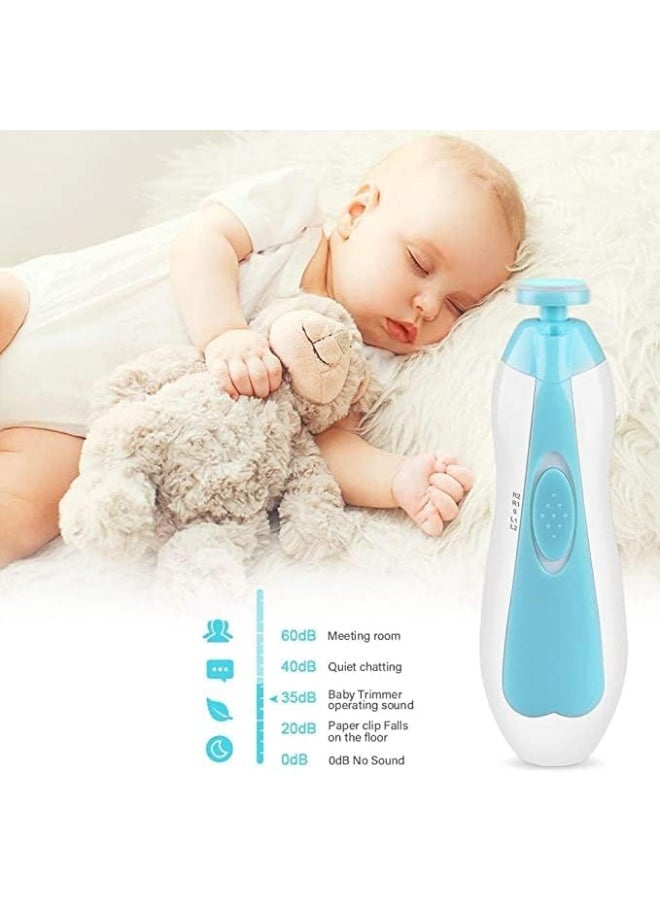 ECVV Baby Electric Nail File Drill for Baby No Sharp Claws Hurt, Nail Care Professional Manicure Pedicure System for Beauty Nail Art, 6 in 1 Safety Cutter Trimmer Clipper for Toes and Fingers  - Image 2