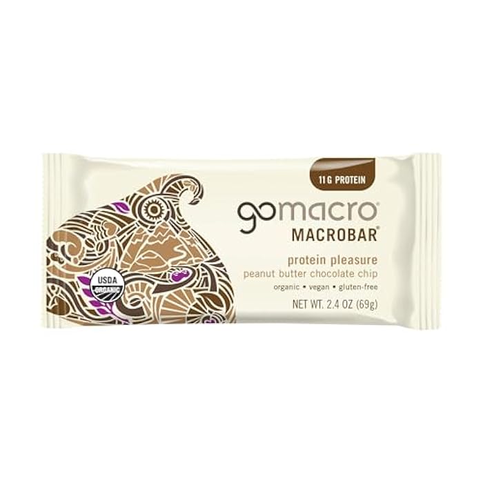GoMacro, Protein Pleasure Bar, Peanut Butter Chocolate Chip, 2.4 oz - Image 1