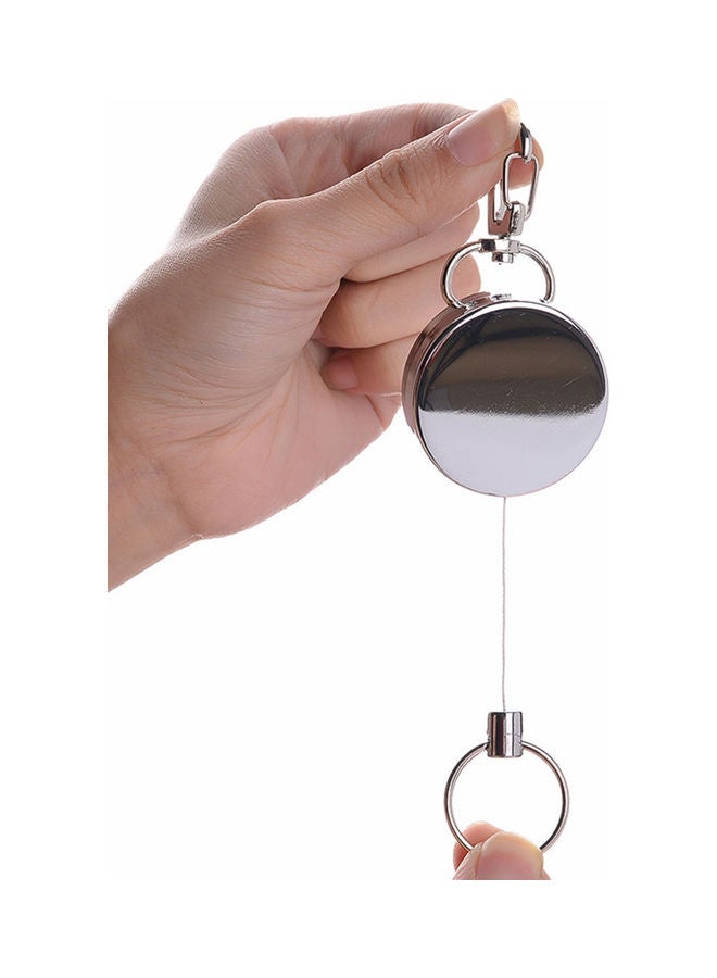 Generic Retractable Steel Wire Keychain Return Clip Key Ring Holder 20 x 10 x 20cm - Image 1