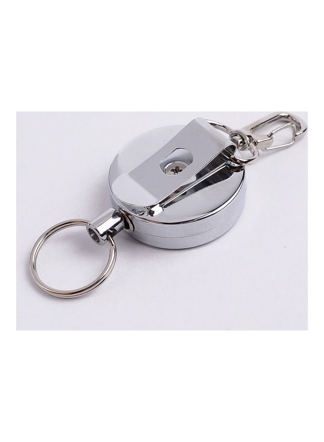 Generic Retractable Steel Wire Keychain Return Clip Key Ring Holder 20 x 10 x 20cm - Image 4