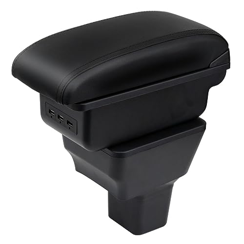 HRCHCG مسند ذراع وحدة التحكم لسيارة نيسان فيرسا 2020-2024 صندوق تخزين مركزي مع منفذ شحن USB - Image 1
