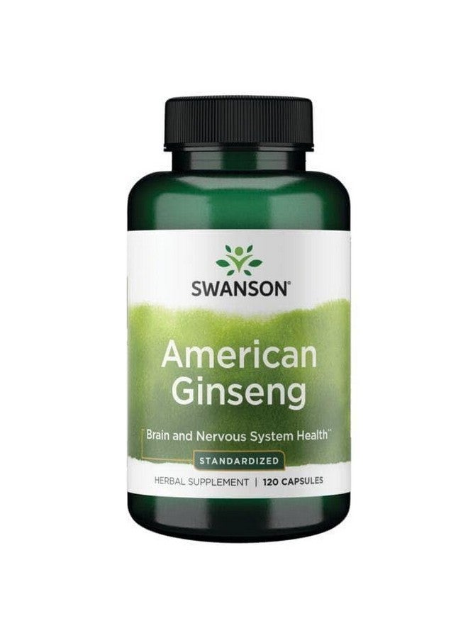 Swanson HERB American Ginseng STD 120 CAPS - Image 4
