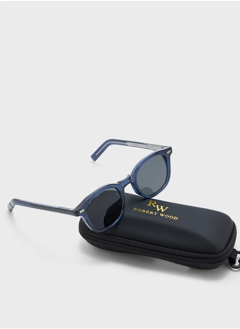 روبرت وود Polarized Lens Wayfarer Sunglasses