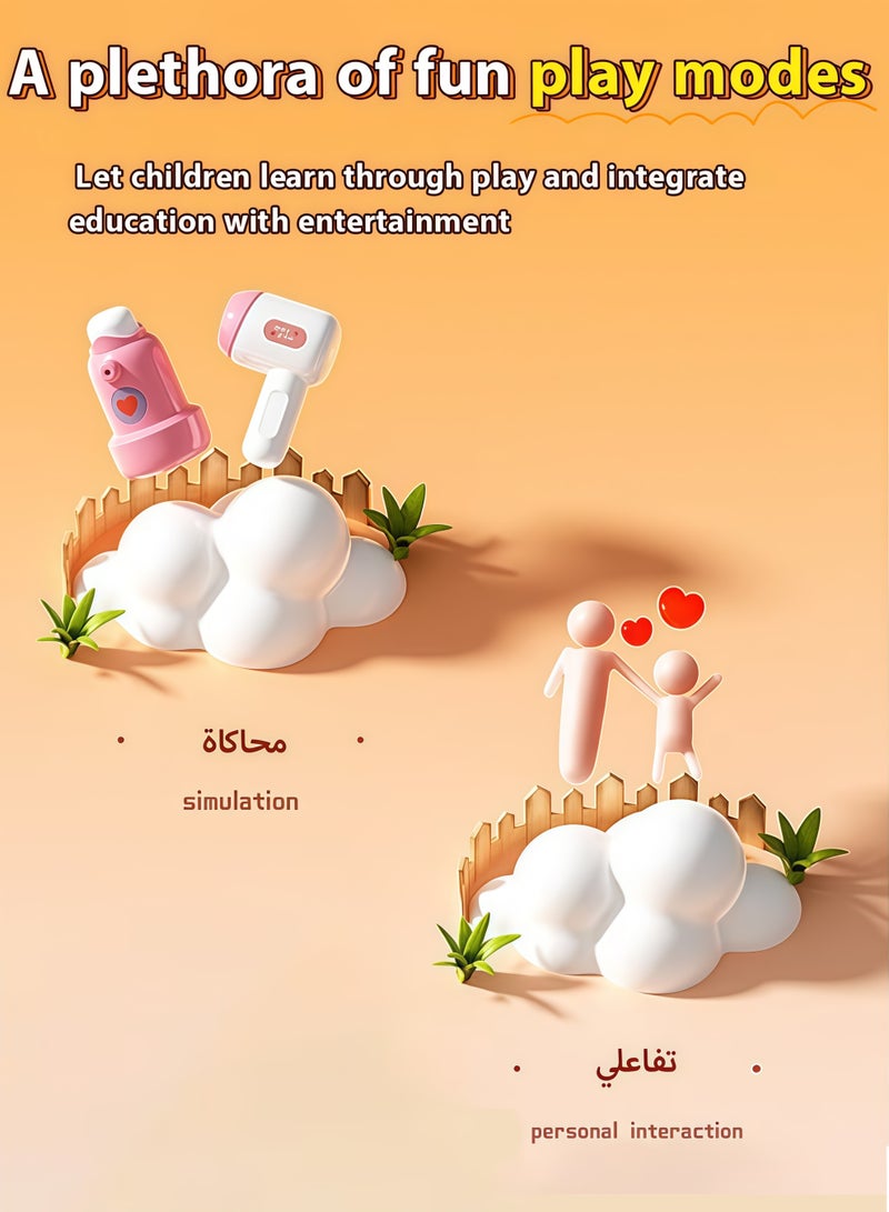 شو وو مجموعة ألعاب مطبخ للأطفال، مطبخ متعدد الوظائف، أحجية تخزين محمولة للتعليم المبكر، أدوات طهي للعب الأدوار للأطفال في الأماكن المغلقة، مجموعة ألعاب مطبخ للأطفال الصغار من سن 3 إلى 5 سنوات، ملحقات مطبخ كاملة للعب التظاهري مع طعام وأواني وأواني، هدايا عيد ميلاد للبنات والأولاد من سن 3 إلى 5 سنوات - Image 4