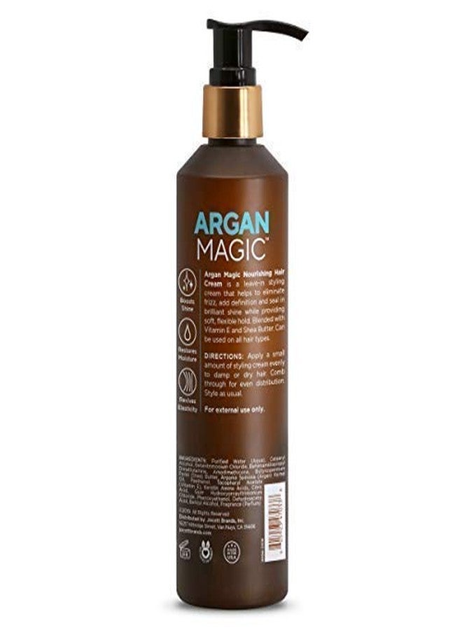 Argan Magic Nourishing Hair Cream - Hydrates, Conditions, and Eliminates Frizz for All Hair Types | Seals in Shine | Made in USA, Paraben Free, Cruelty Free (8.5 oz / 2 Pack) - Image 2
