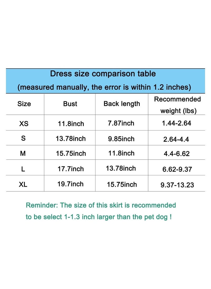 Pet Dog Dresses Striped Mesh Puppy Dog Vest Tutu Princess Dress Skirt with Bowknot for Small Breed Dogs Cats Doggy Apparel Supplies (Large) - Image 5
