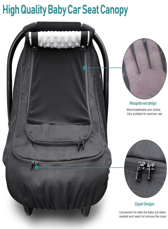 YVMVDV Waterproof Baby Car Seat Cover，YVMVDV Patented Cold Weather Carseat Cover for Babies,Infant Car Seat Cover Canopy for Boy Girls,Windproof Car Seat Canopy, Keeps Babies Warm and Cozy Black - Image 5