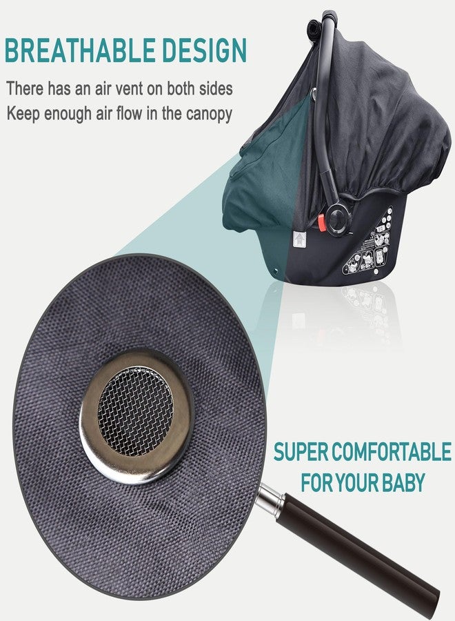 YVMVDV Waterproof Baby Car Seat Cover，YVMVDV Patented Cold Weather Carseat Cover for Babies,Infant Car Seat Cover Canopy for Boy Girls,Windproof Car Seat Canopy, Keeps Babies Warm and Cozy Black - Image 3