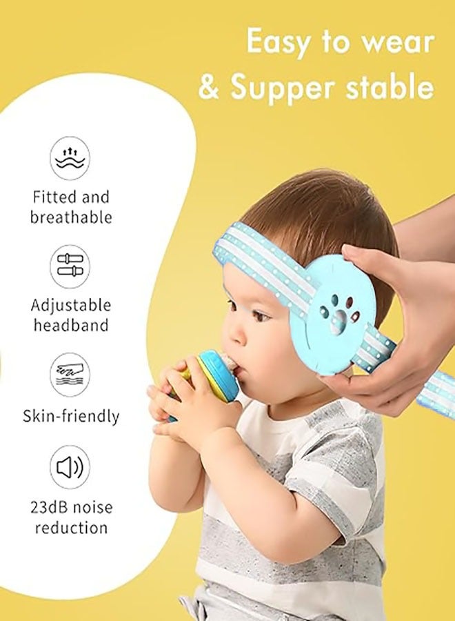 Baby Earmuffs,Baby Ear Protection, Earmuffs for Babies and Toddlers up to 36 Months, Noise Reduction Earmuffs - Comfortable Baby Headphones Against Hearing Damage & Improves Sleep - Image 4