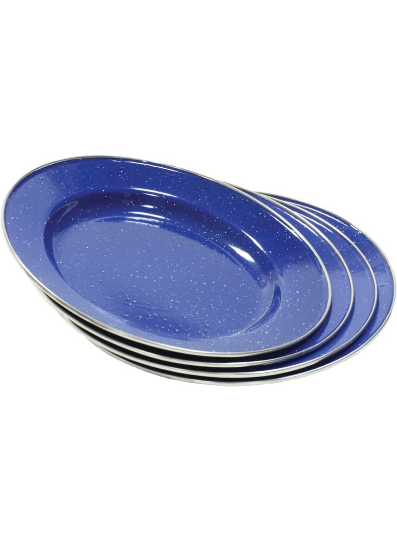 24-Piece Enamel Camping Tableware Set - Image 2