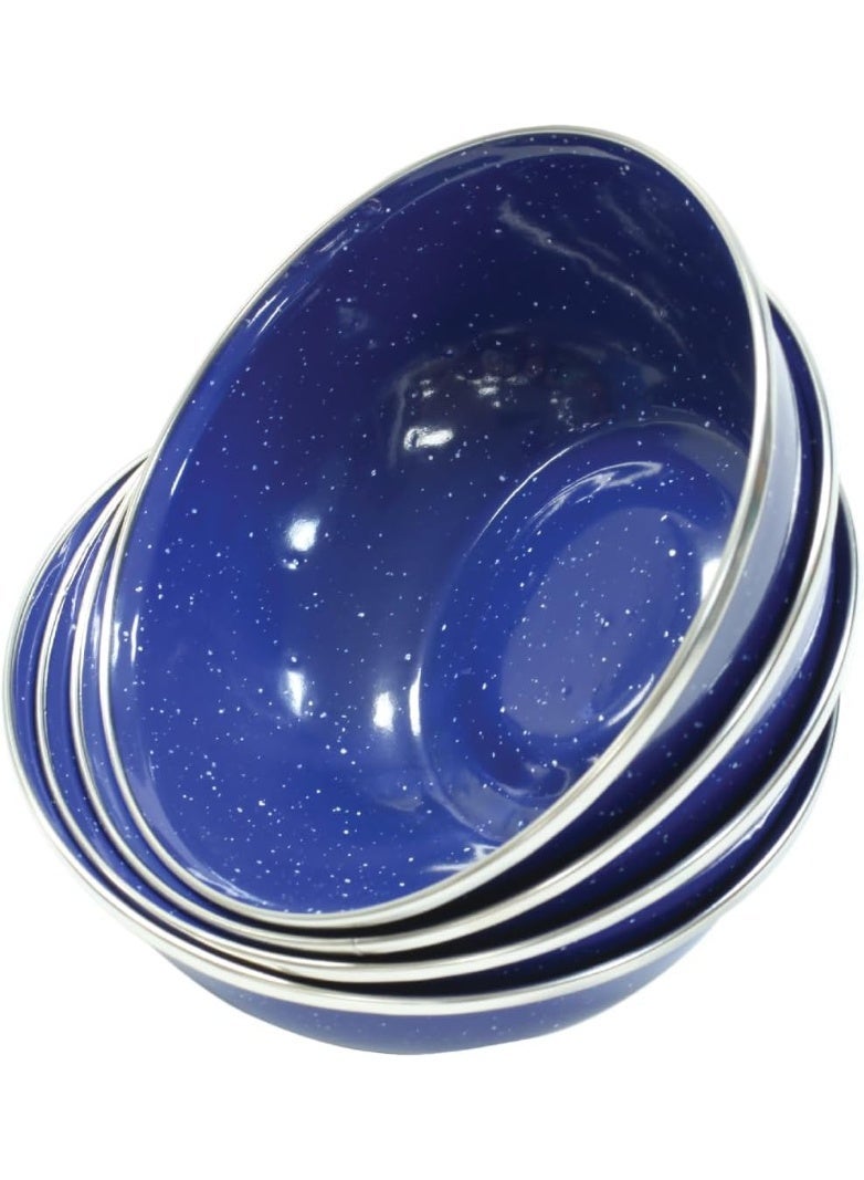 24-Piece Enamel Camping Tableware Set - Image 3
